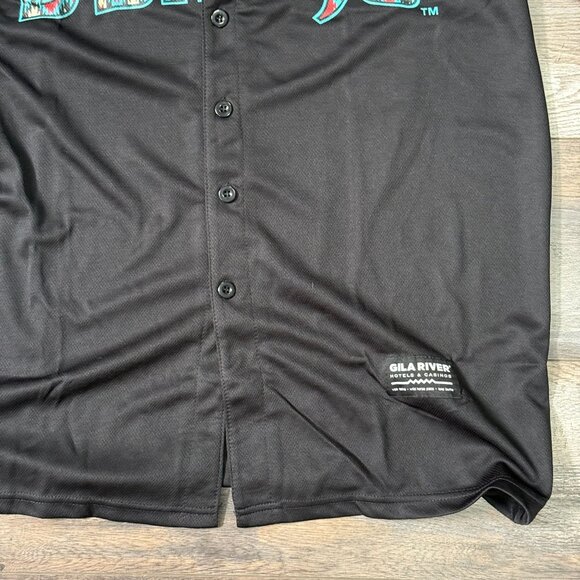 Gila River Arizona Diamondbacks Tribal Jersey Black Give Away Mens Size XL - Picture 5 of 14